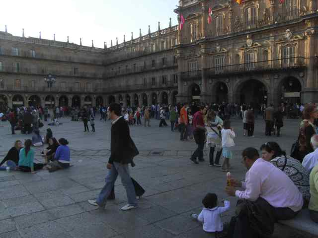 Plaza mayor en Salamanca