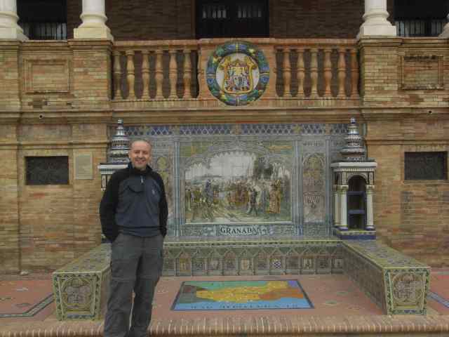La plaza España y yo en Granada